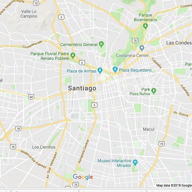 Map Santiago 